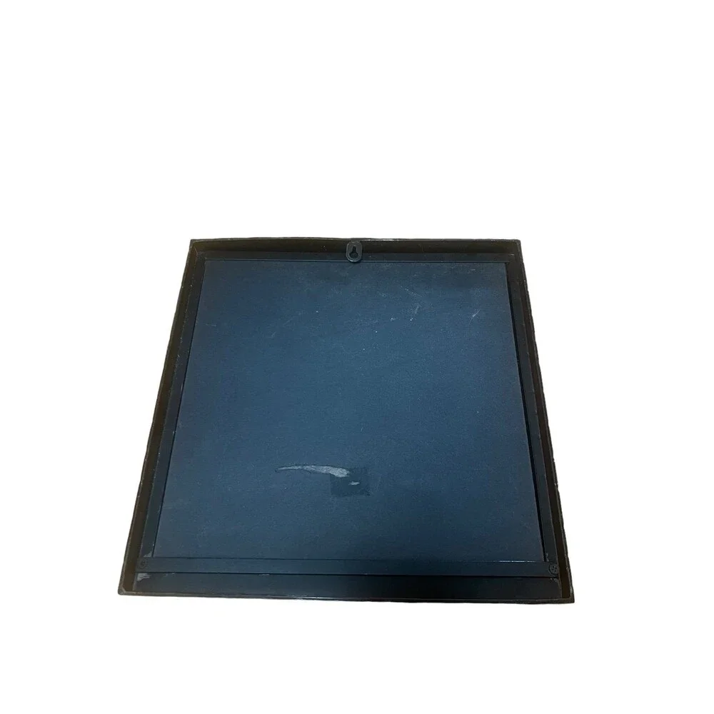 Vintage Pier 1 Imports Metallic Geometric Accent Wall Mirror 14”x14”